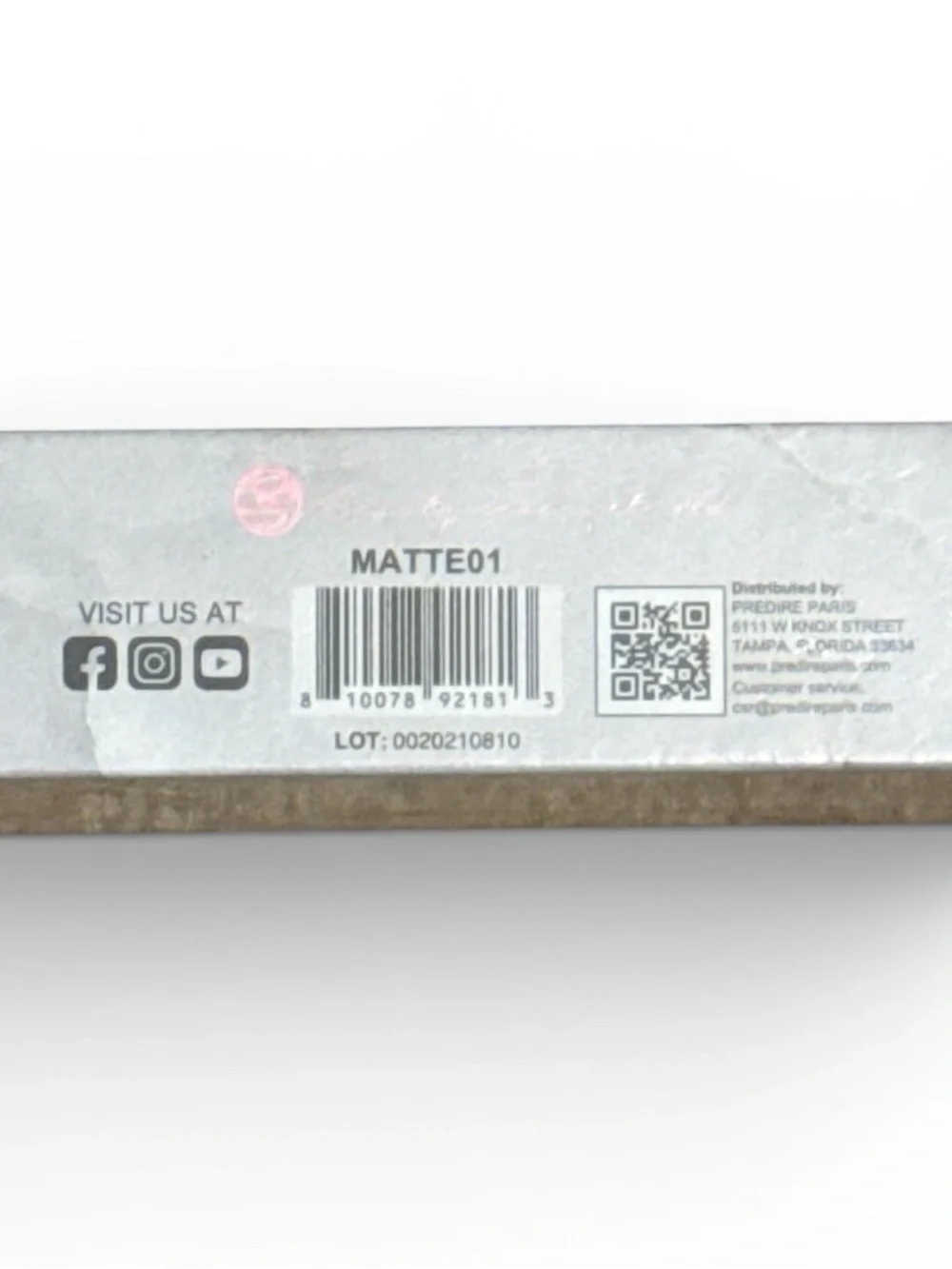 Red Lava Prestige Red Matte Lipstick MATTE01 NIB